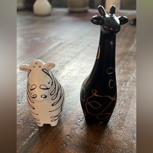 kate spade zebra and giraffe salt and pepper shaker